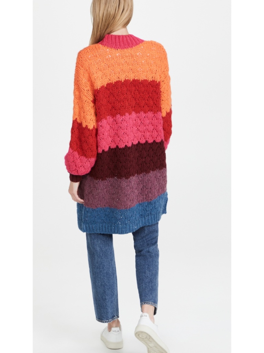 NEW Farm Rio Striped Cardigan Multi Small - Picture 4 of 17